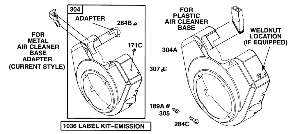Blower Housing Chart Diagram and Parts List for 290447-1147-XX  Briggs and Stratton Engine